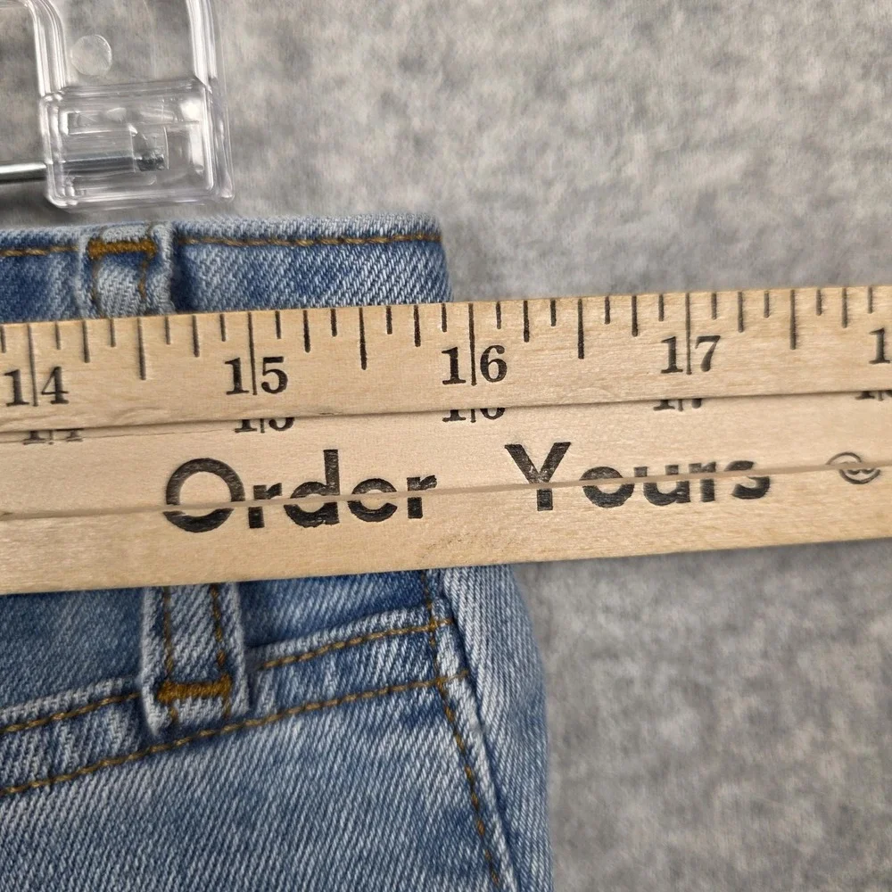 Abercrombie & Fitch Mom Jeans Womens 31 12 Blue‎ High Rise Curve Love Ripped